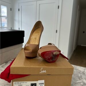 CHRISTIAN LOUBOUTIN LADY PEEP SIZE 37.5